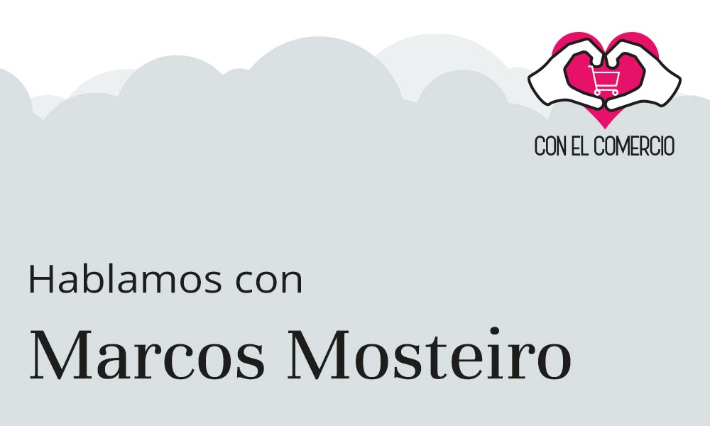 Marcos Mosteiro, con el comercio